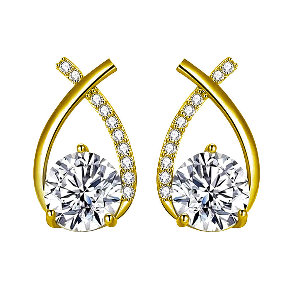 Vergoldete Damen Ohrringe 18k