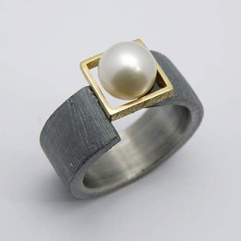 Vintage Perlen Damen Ring