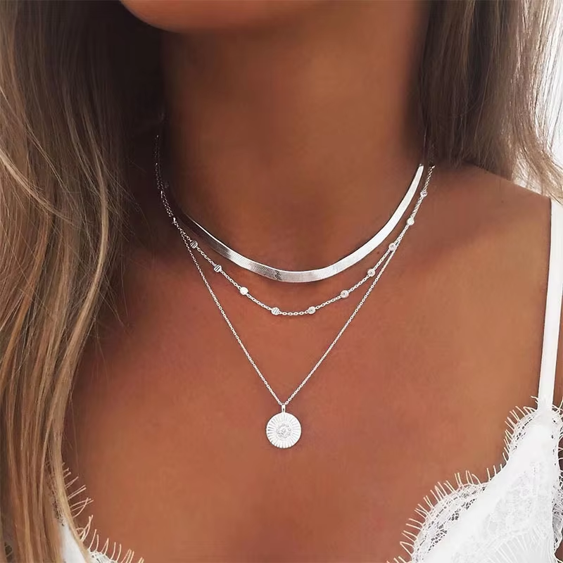 Elegante Damen Silberkette