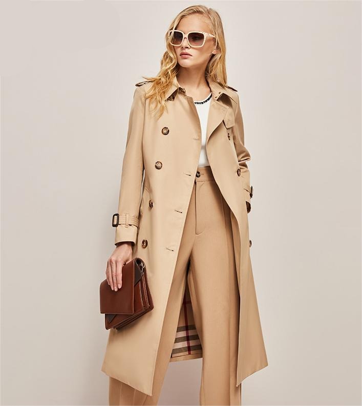 Lässiger Damen-Trenchcoat mit Gürtel