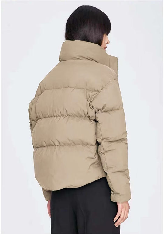 Gekürzte Damen-Pufferjacke