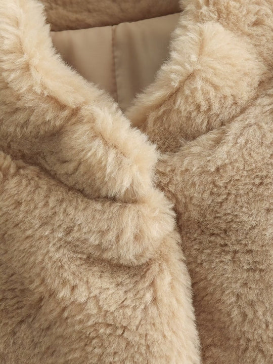 Weiche Teddybär-Jacke für Damen