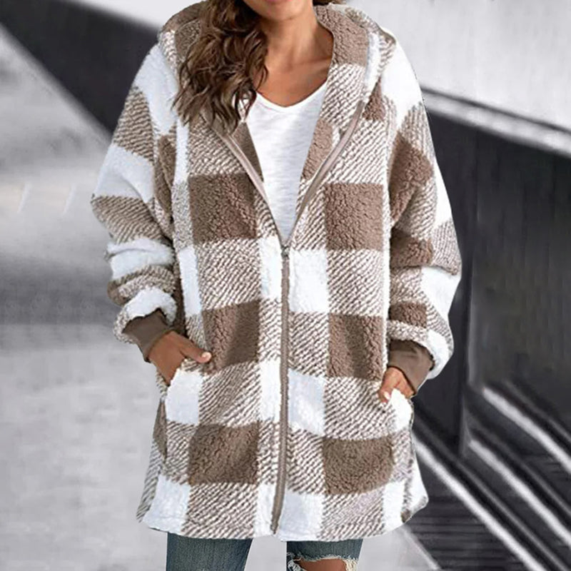 Übergroße Winterjacke für Damen