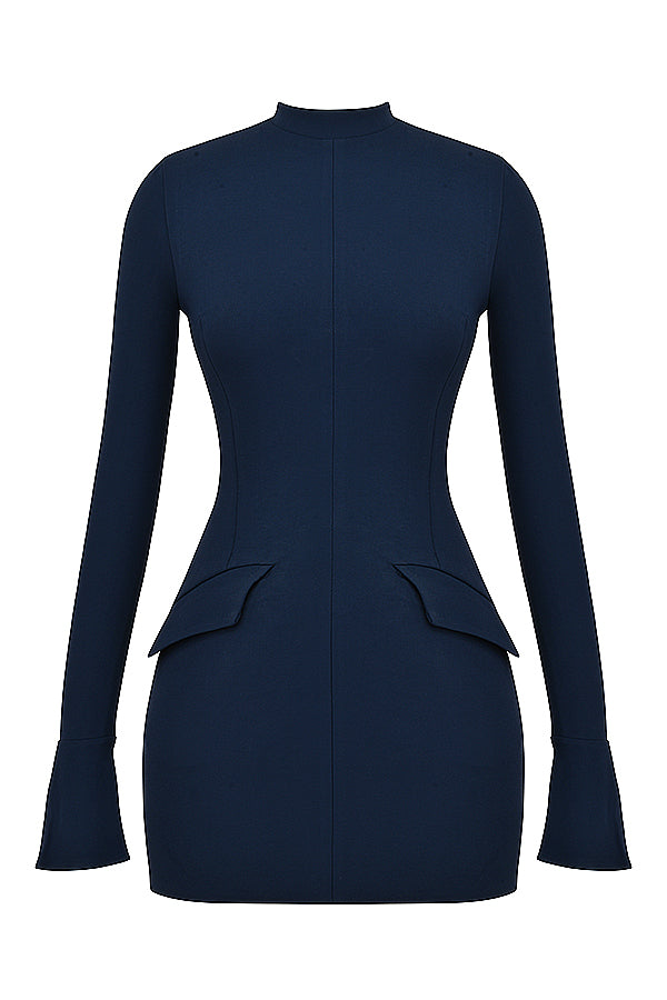 Marineblaues Minikleid für Damen