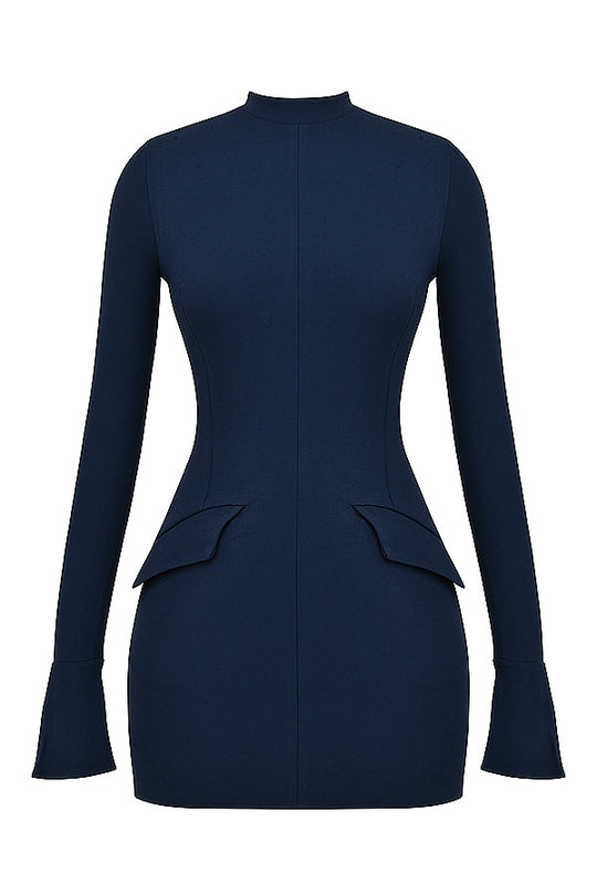 Marineblaues Minikleid für Damen