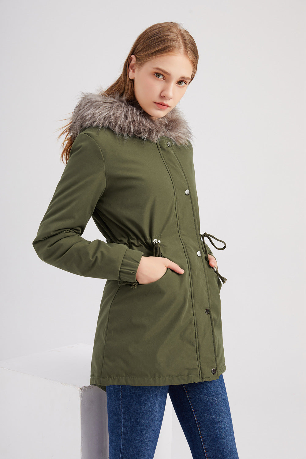 Damen-Parka mit Kapuze