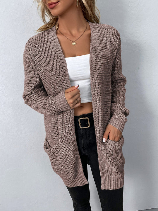 Langärmelige Strickjacke für Damen