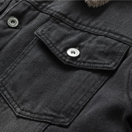 Herren-Denimjacke mit Innenfutter