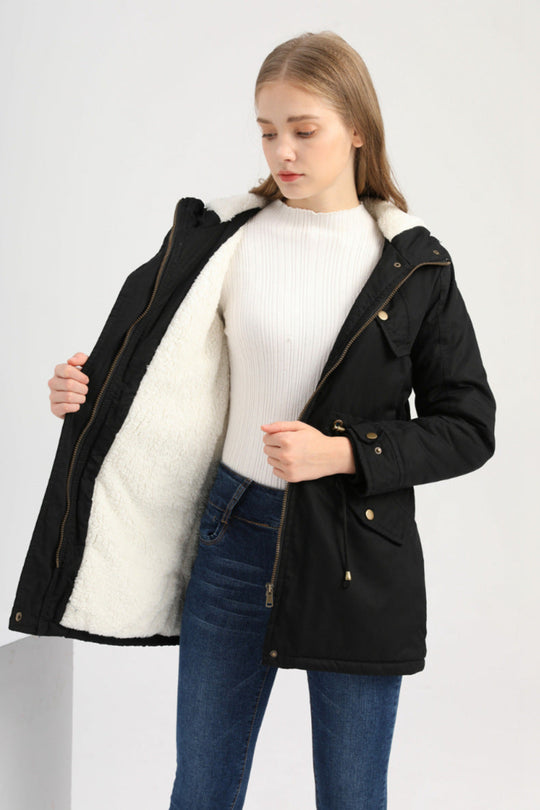 Winterjacke mit Kordelzug für Damen