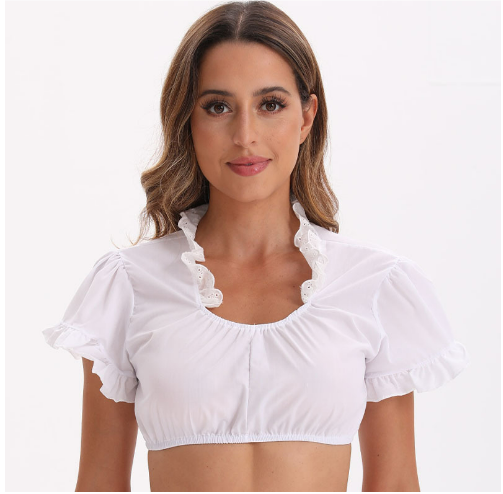 Traditionelle Oktoberfest Dirndlbluse für Damen