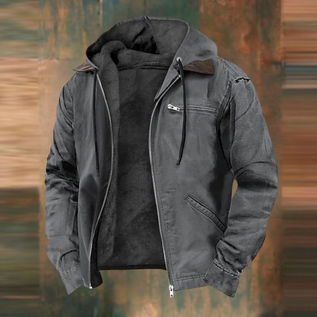 Kapuzenjacke mit mehreren Taschen für Herren
