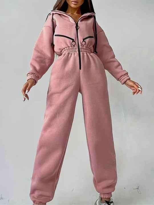 Jumpsuit mit Kapuze für Damen