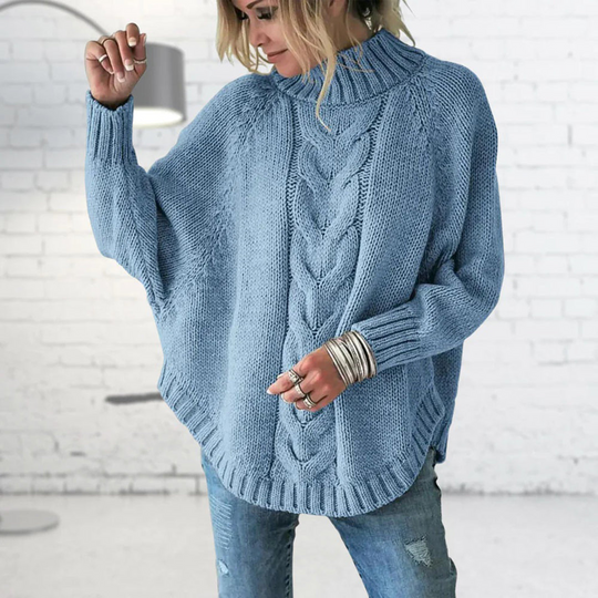 Strick-Rollkragenpullover für Damen