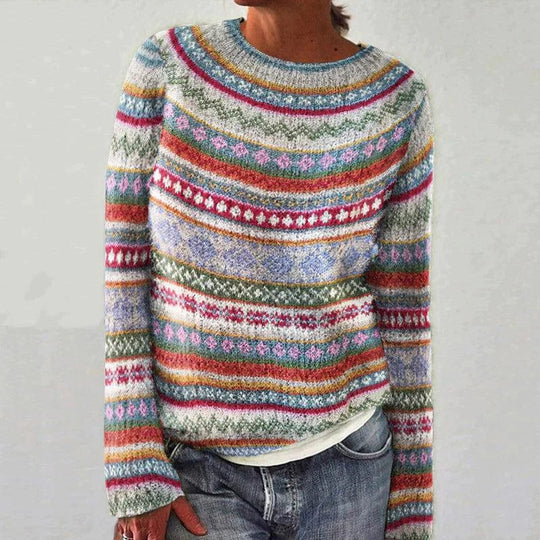 Bunter Pullover für Damen