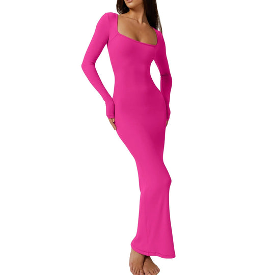 Geripptes Bodycon-Kleid für Damen