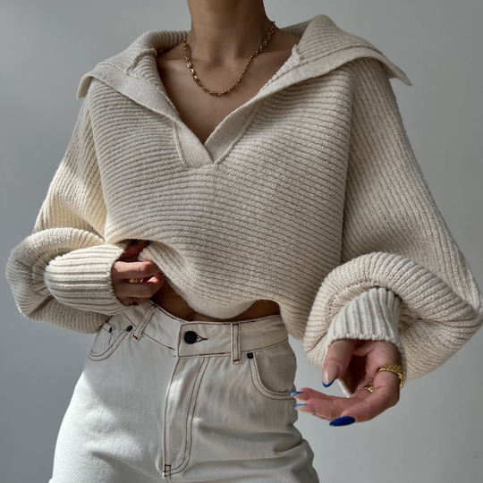 Übergroßer Strickpullover für Damen