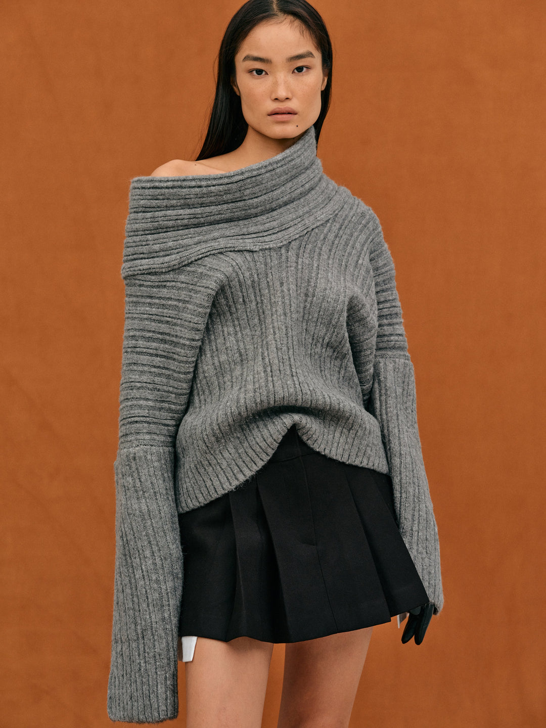 Übergroßer Damen Strickpullover