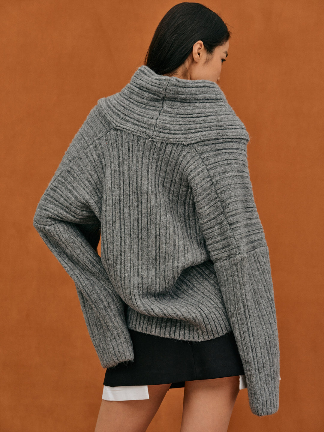 Übergroßer Damen Strickpullover