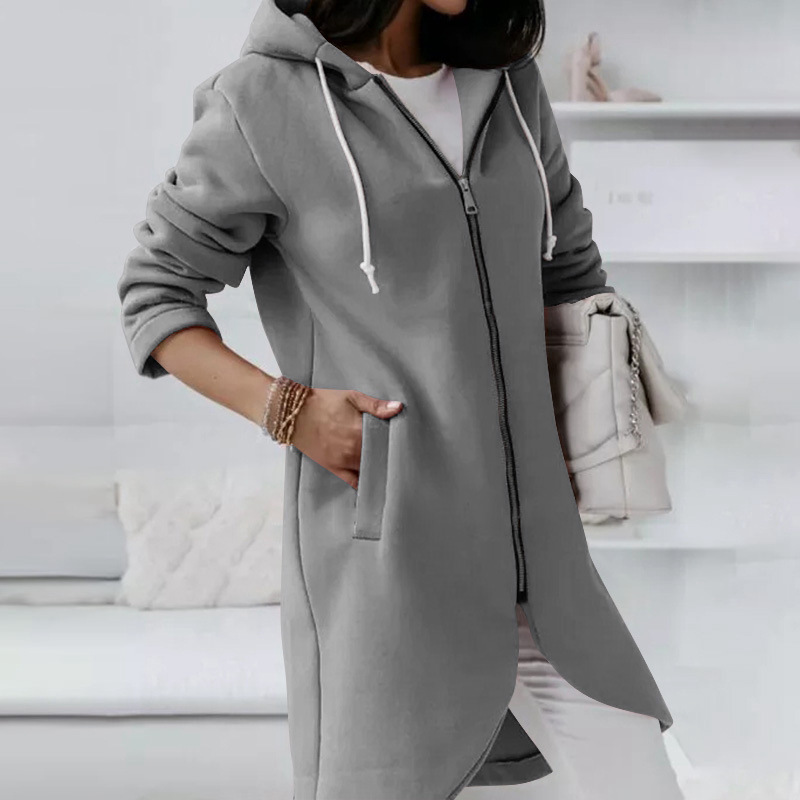 Jacke mit Reißverschluss und Kapuze für Damen