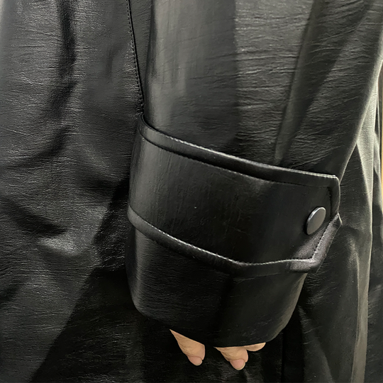 Knielanger, zweireihiger Trenchcoat für Herren