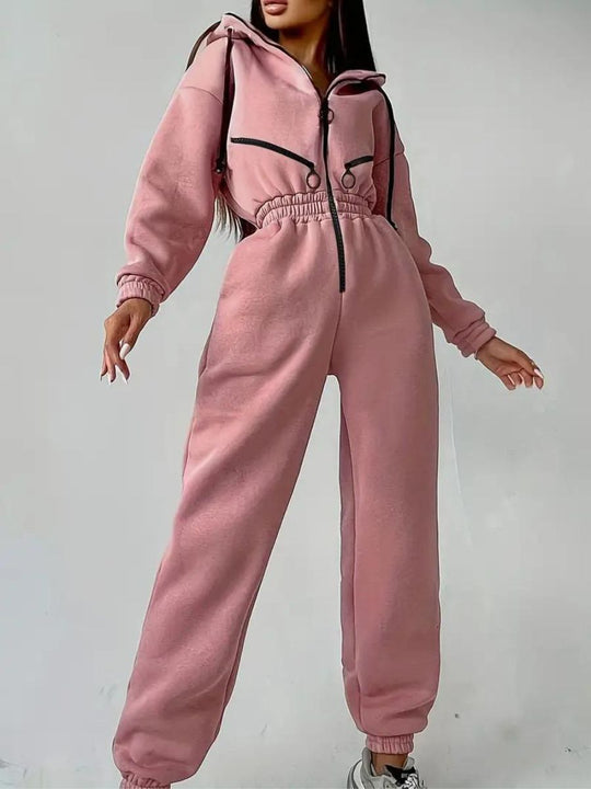 Jumpsuit mit Kapuze für Damen