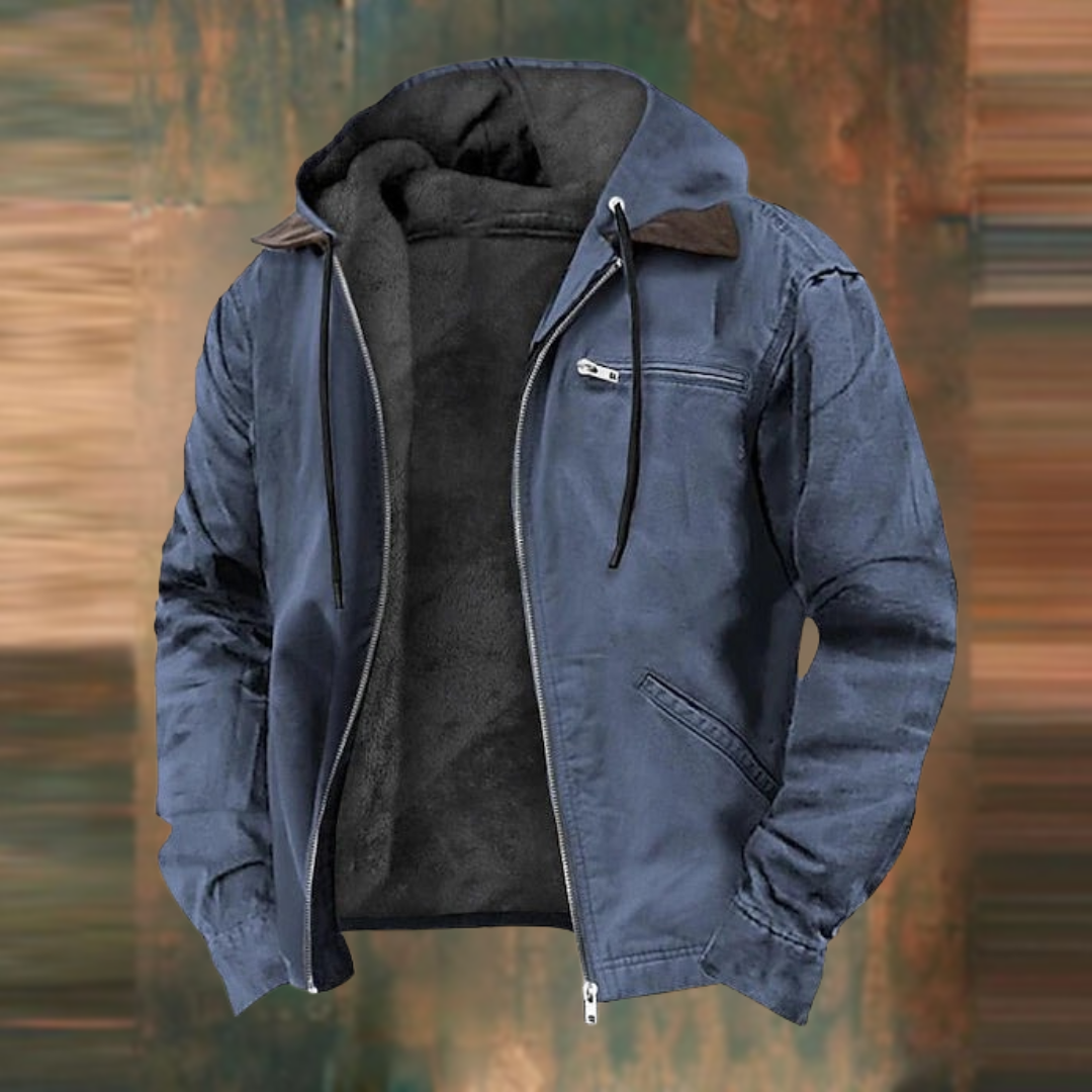 Kapuzenjacke mit mehreren Taschen für Herren