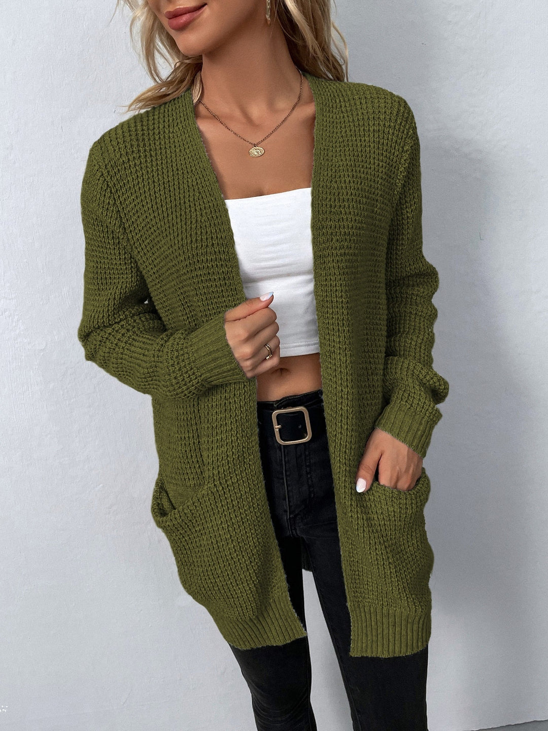 Langärmelige Strickjacke für Damen