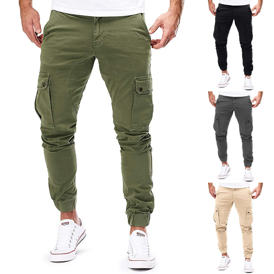 Cargohose mit doppelten Taschen für Herren