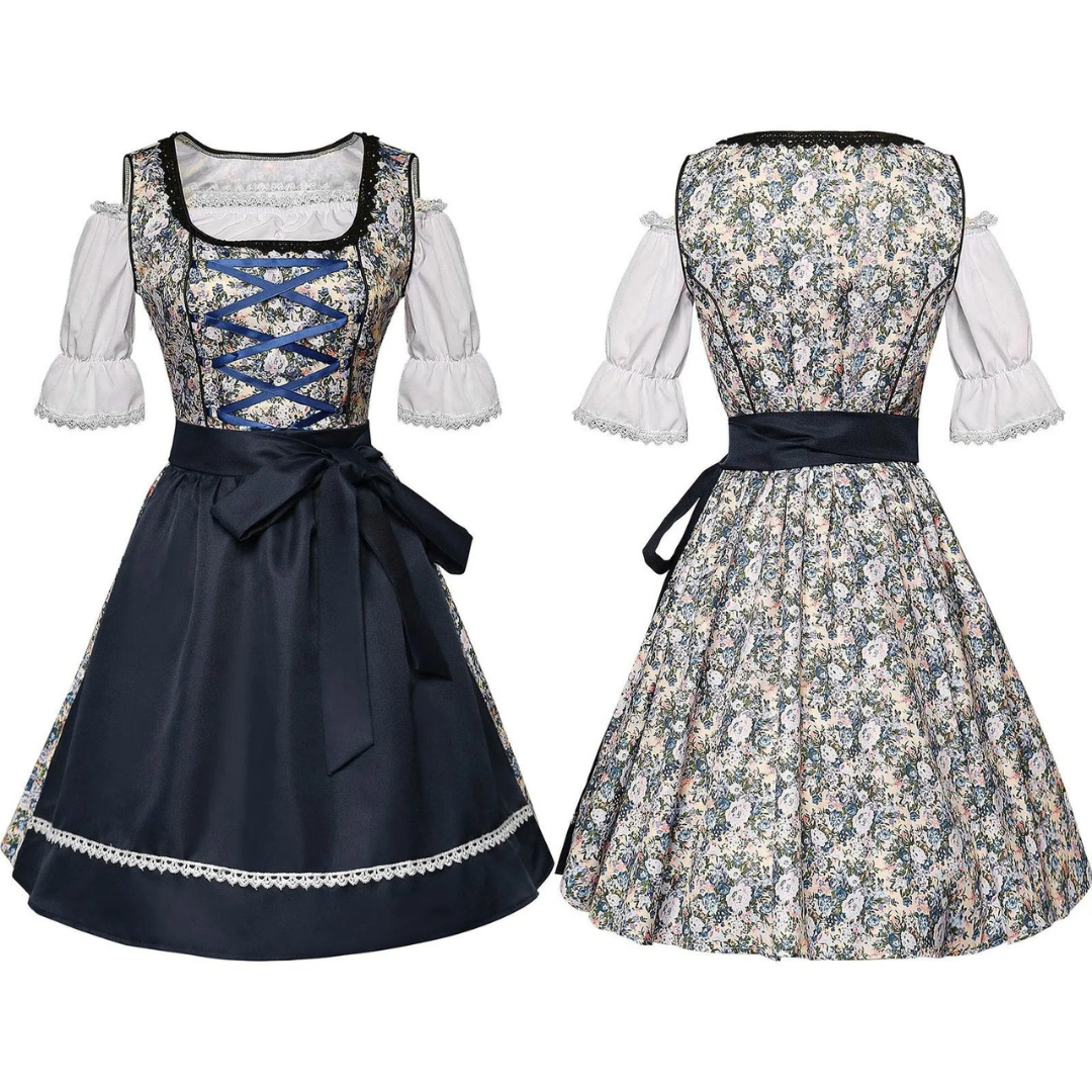 Damen Weinlese Oktoberfest Dirndl Kleid