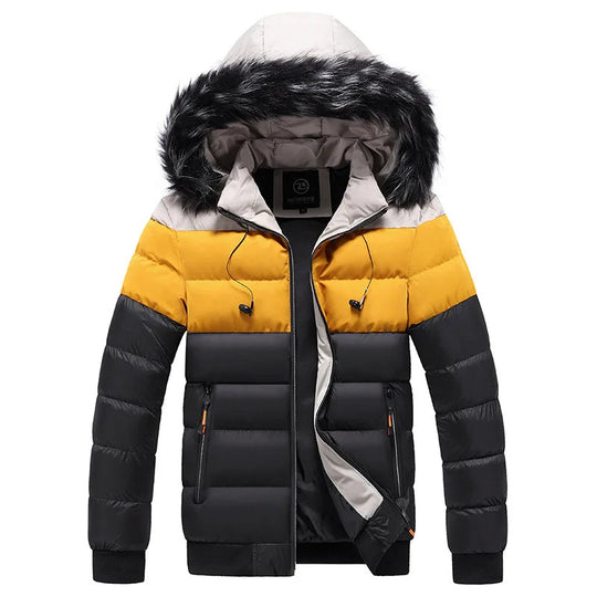 Thermo-Winterjacke mit Kapuze für Herren