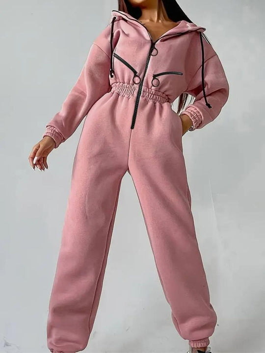 Jumpsuit mit Kapuze für Damen