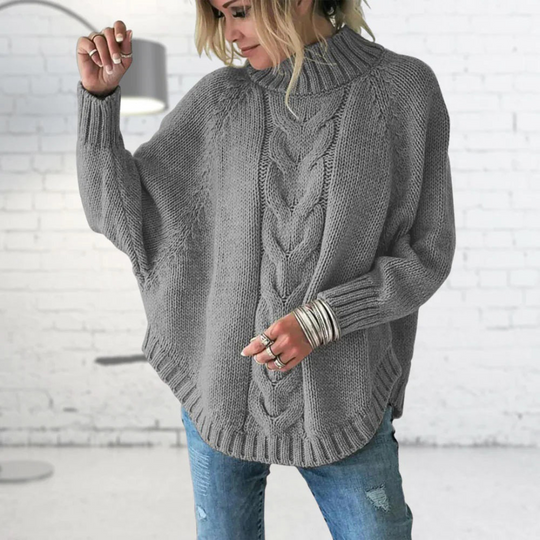 Strick-Rollkragenpullover für Damen