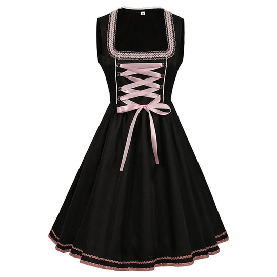 Schwarzes Oktoberfest-Dirndlkleid für Damen