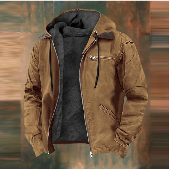Kapuzenjacke mit mehreren Taschen für Herren