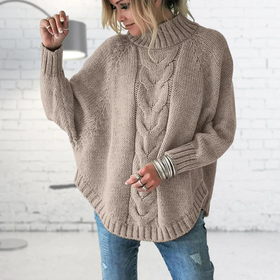 Strick-Rollkragenpullover für Damen