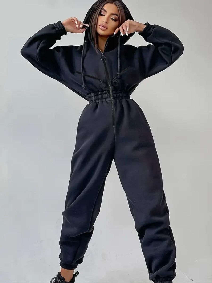 Jumpsuit mit Kapuze für Damen