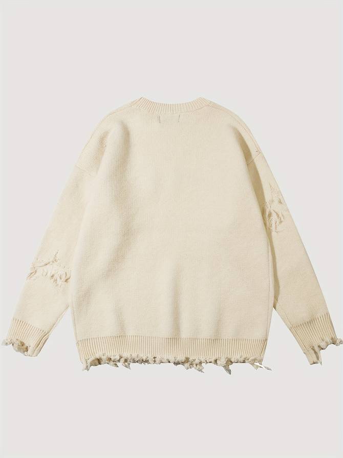 Zerrissener Pullover für Damen