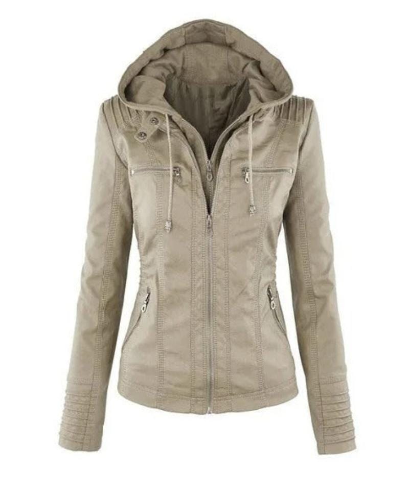 Damen-Vintage-Jacke mit Kapuze