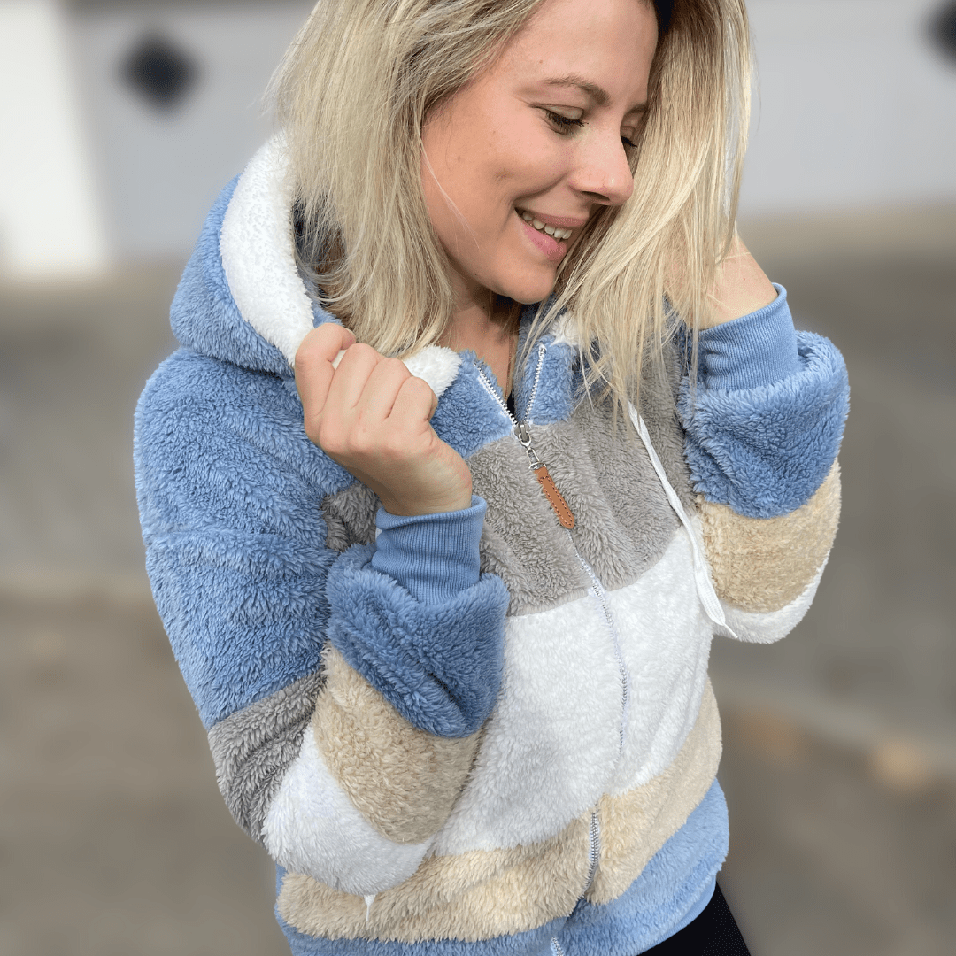 Multicolor Kuscheljacke für Damen