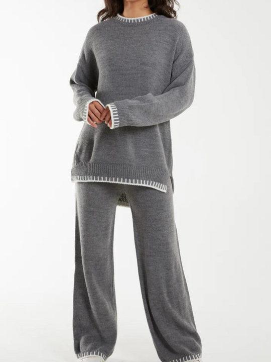 Wollpullover mit Hose für Damen