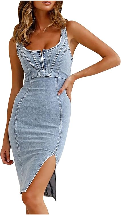 Damen Denim-Kleid