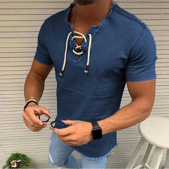 V-Neck Hemd für Herren