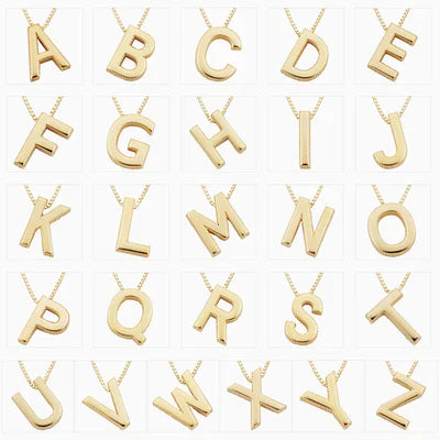 Personalisierte Damen Initialkette Gold 18k