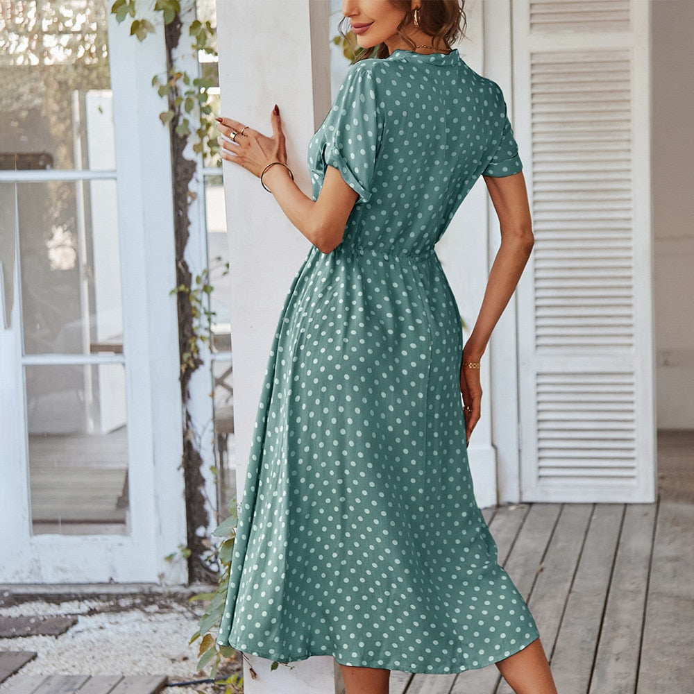 Polka Dot Kleid für Damen