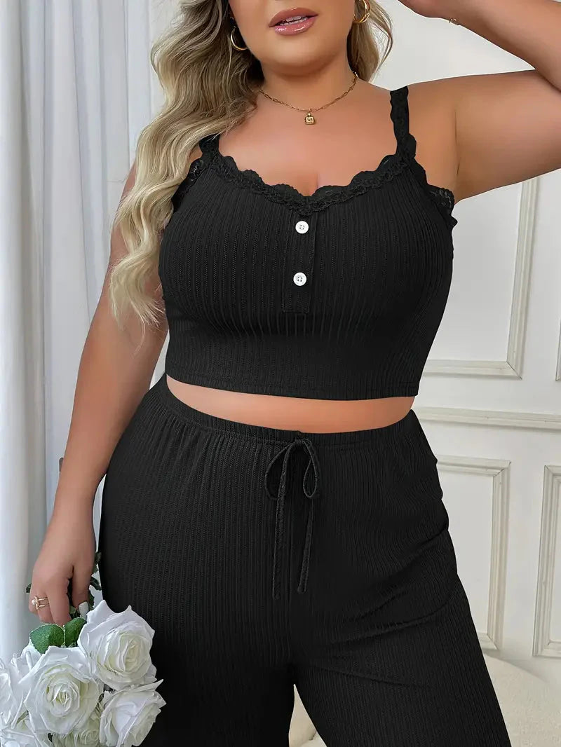 Plus Size Loungewear Set für Damen