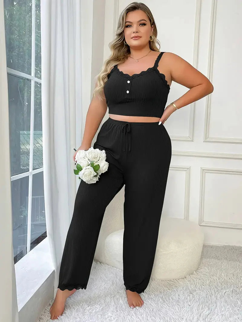 Plus Size Loungewear Set für Damen