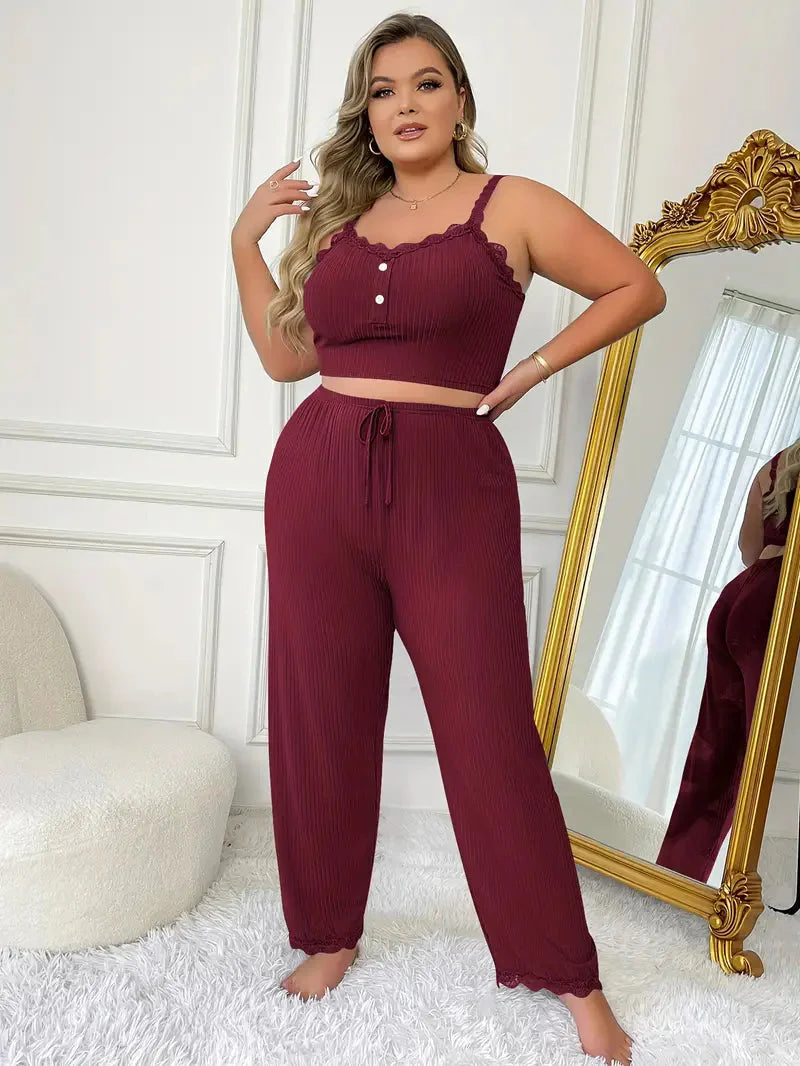 Plus Size Loungewear Set für Damen