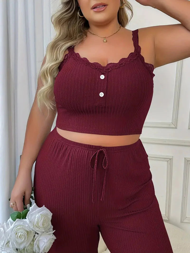 Plus Size Loungewear Set für Damen