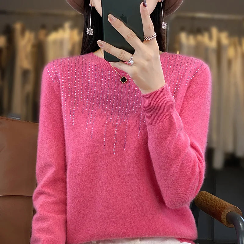 Glitzerpullover für Damen