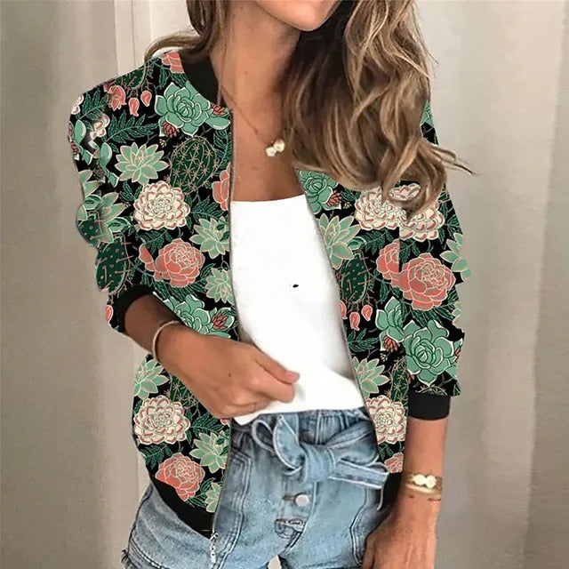 Bedruckte Jacke für Damen
